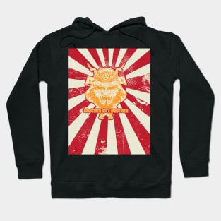 Red Samurai Print t-shirt design Hoodie